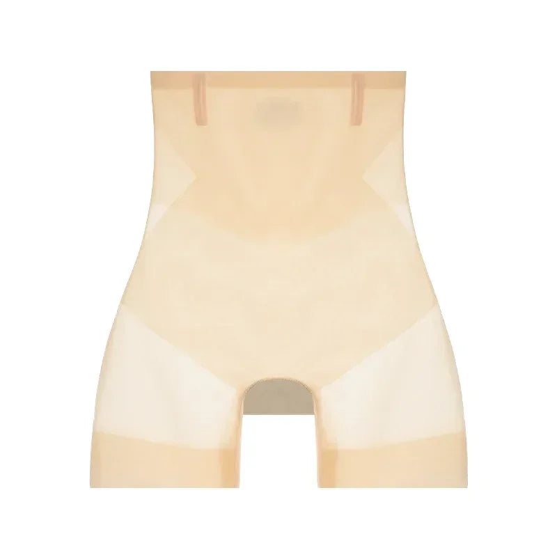Ultra Thin Ice Silk Safety Shorts Women High Waist Shaping Panties Seamless Slimming Underwear Tummy Pants Body Shaper