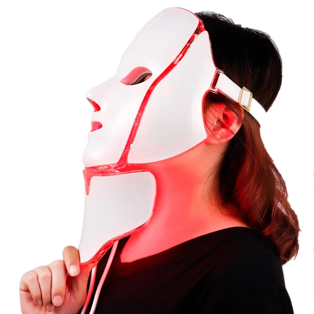 LED Light Therapy Face  Neck Mask