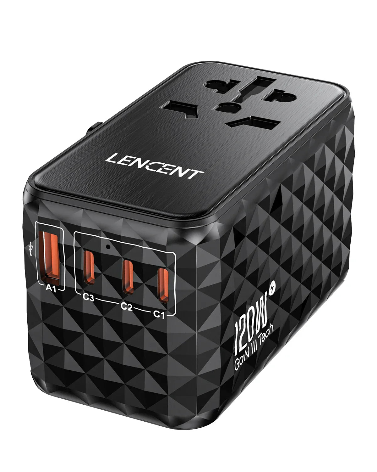 Lencent Pro 65W/120W Universal Travel Adapter by skörten: Designed in Germany - Charge All Your Devices in Record Time Abroad