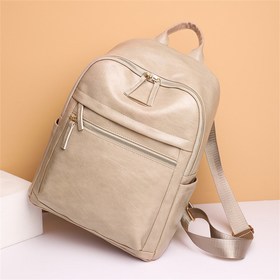 Soft Leather Backpack