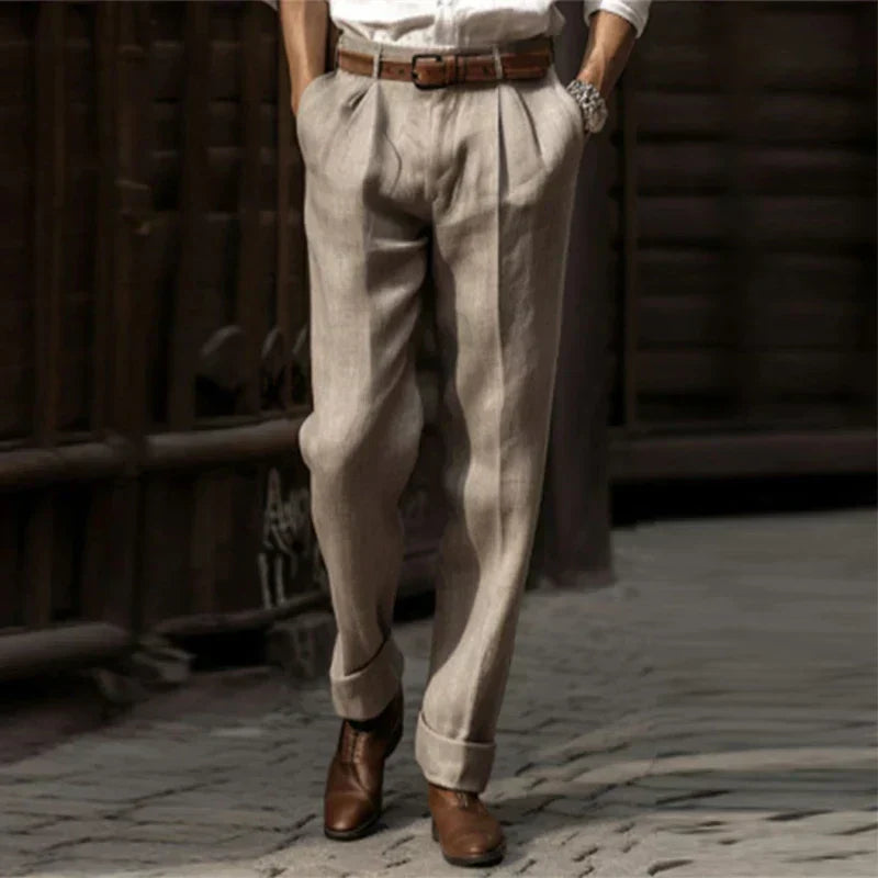 Aderin | Pantalones Clásicos de Algodón