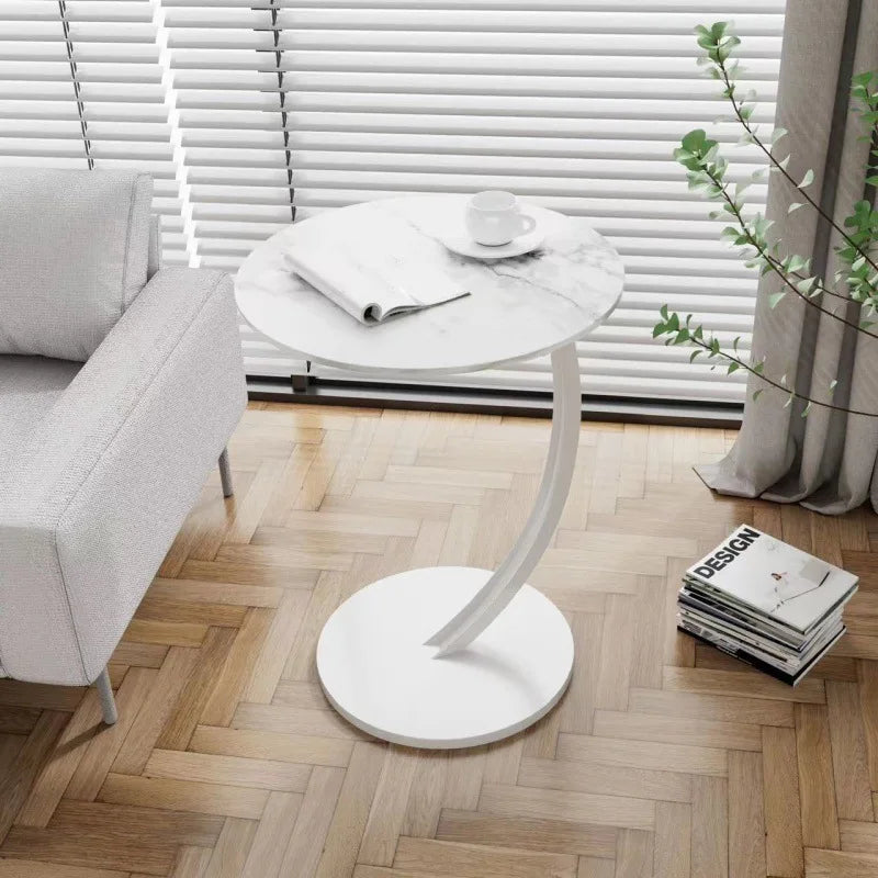 Avelyne Cirka | Reinforced Round Side Table for Living Room & Bedroom