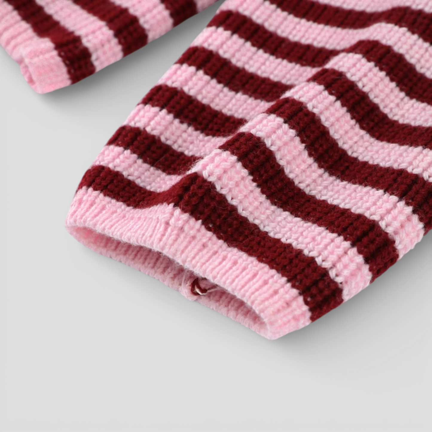 Pull Femme à Rayures Col Roulé