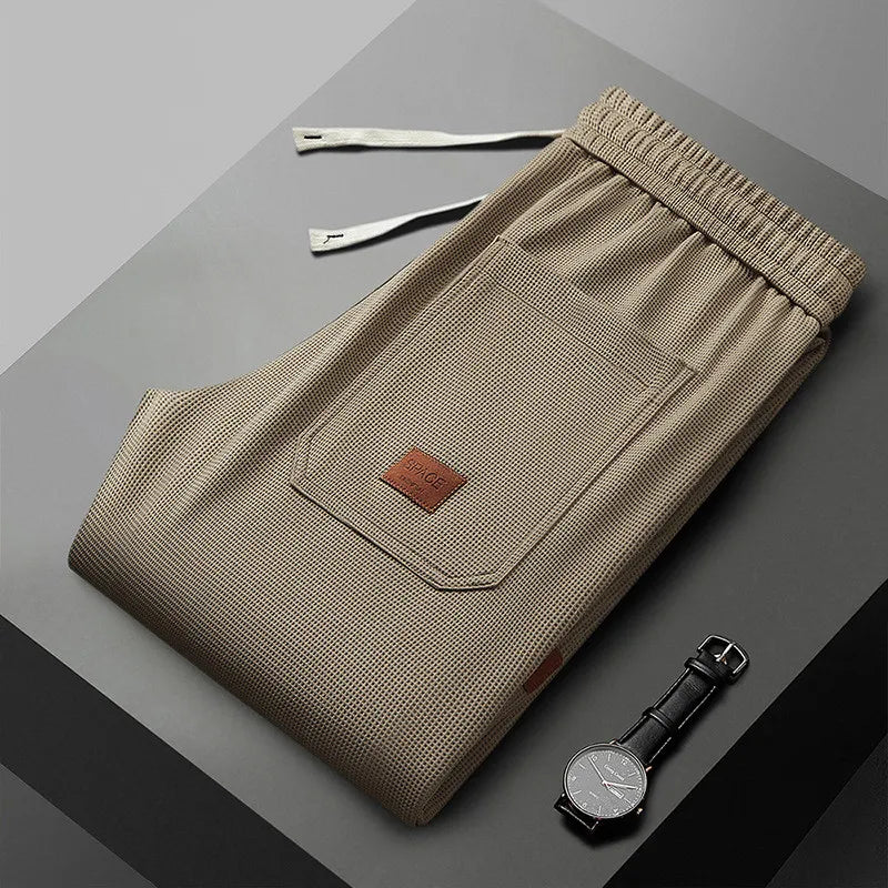 New Spring Summer Men Cotton Jogger Pants Harajuku Cargo Elastic Waist Male Baggy Trouser Casual Harem Korean Hip Hop Sweatpants