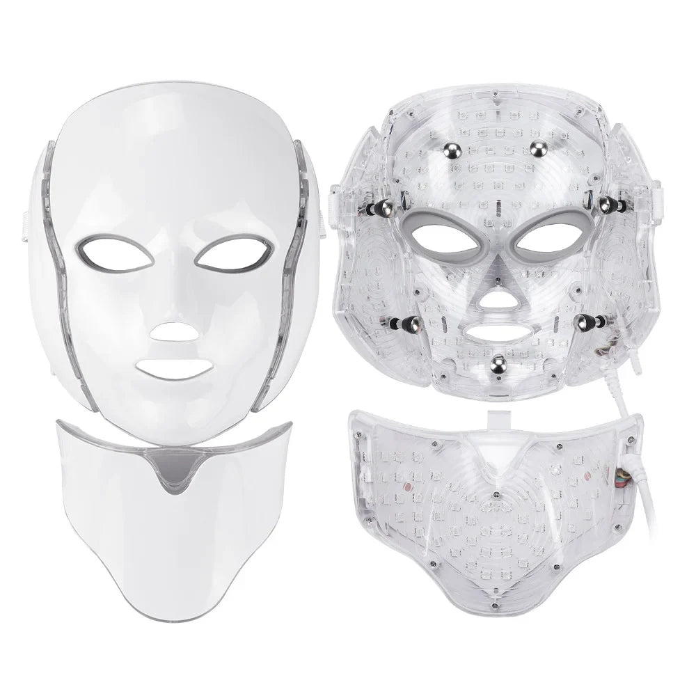 LED Light Therapy Face  Neck Mask