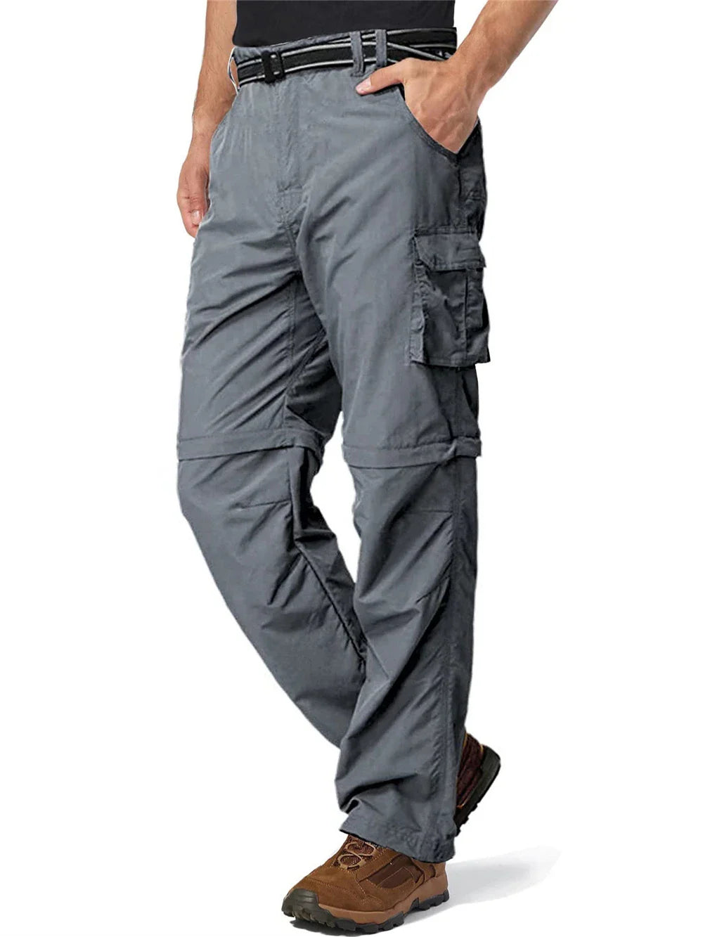 TACVASEN Zip Off Hiking Pants Convertible Shorts Mens Cargo Work Pants Lightweight Breathable Trousers Workwear Outdoor Bottoms