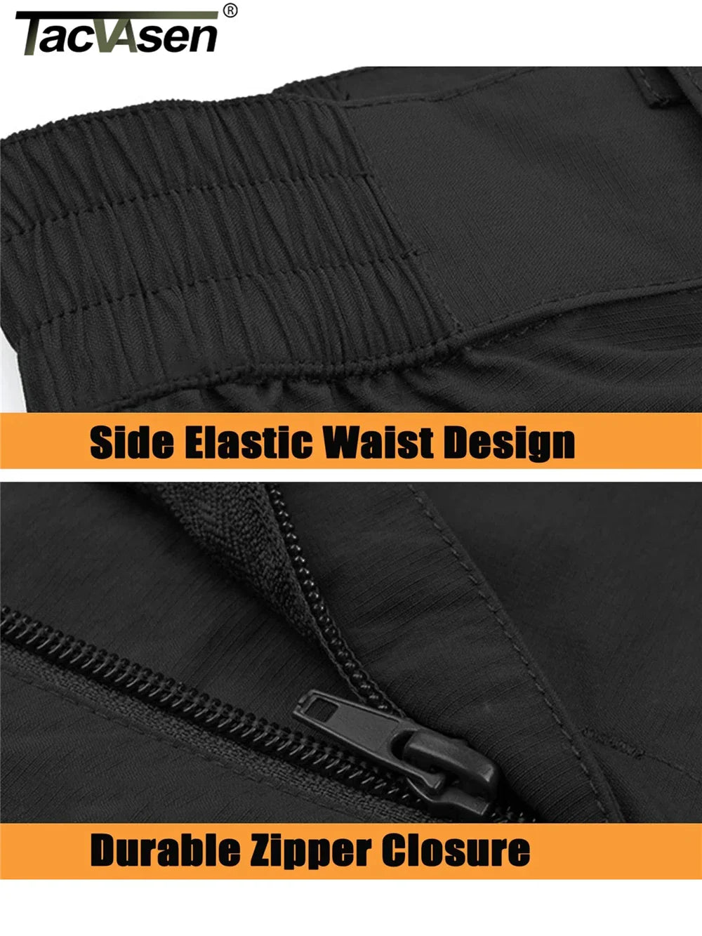 TACVASEN Zip Off Hiking Pants Convertible Shorts Mens Cargo Work Pants Lightweight Breathable Trousers Workwear Outdoor Bottoms