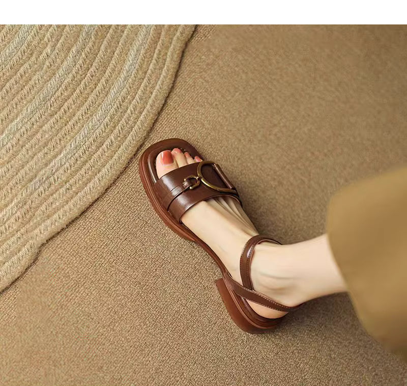 Samantha – Elegant Buckle Strap Sandal