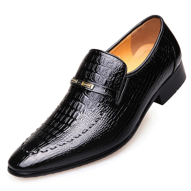 VärdStil by skörten Sweden: Timeless Swedish-Italian Designed Crocodile-Embossed Business Oxfords