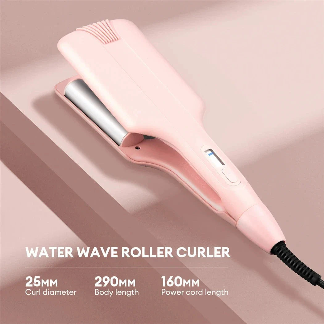 Lyxlocks® Professional Series: 25mm Ceramic Hair Curler & Crimper – Now with Negative Ions, Keratin, & Plant Protein for Perfect & Effortless Curling