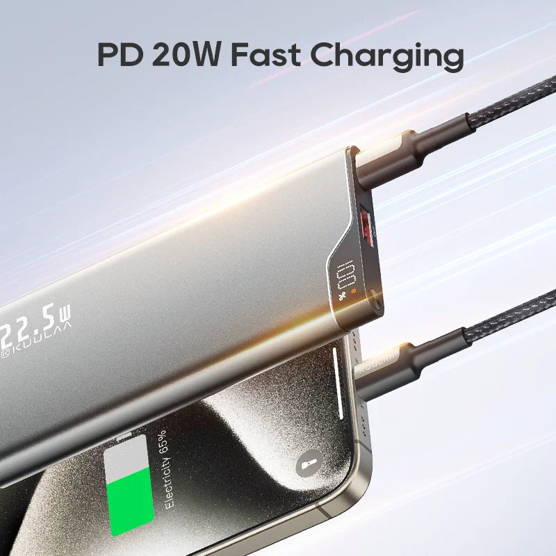 22.5W 10000mAh Powerbank with 20W PD Fast Charging