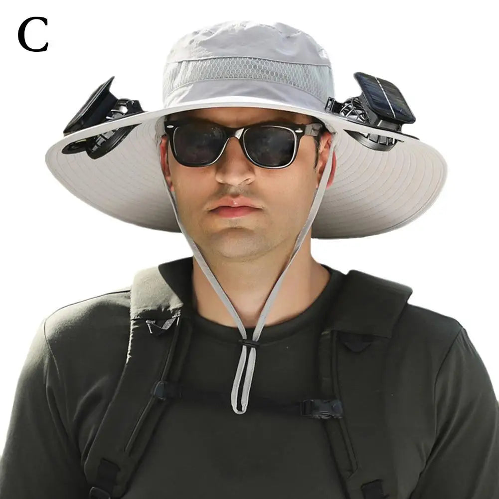Solbreeze: The Only Chargeable Solar-Powered Cooling, Shade-Giving, Quick-Dry Unisex Hat with High Performance Fans