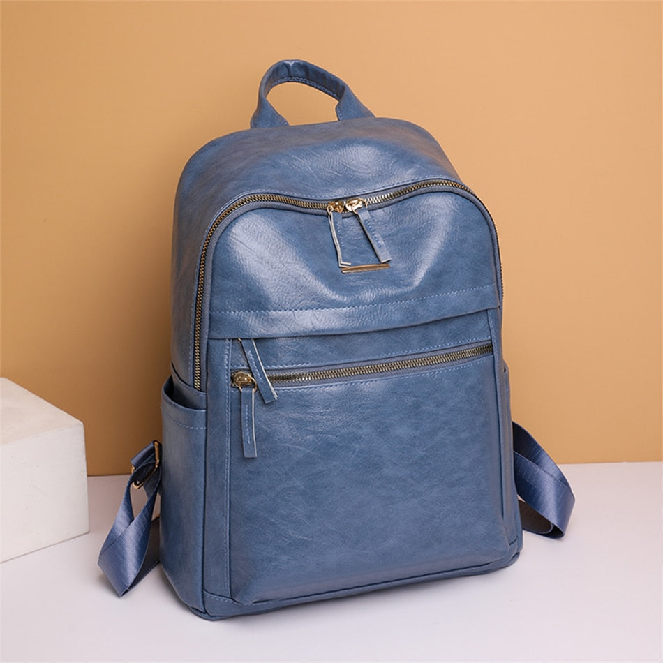 Soft Leather Backpack