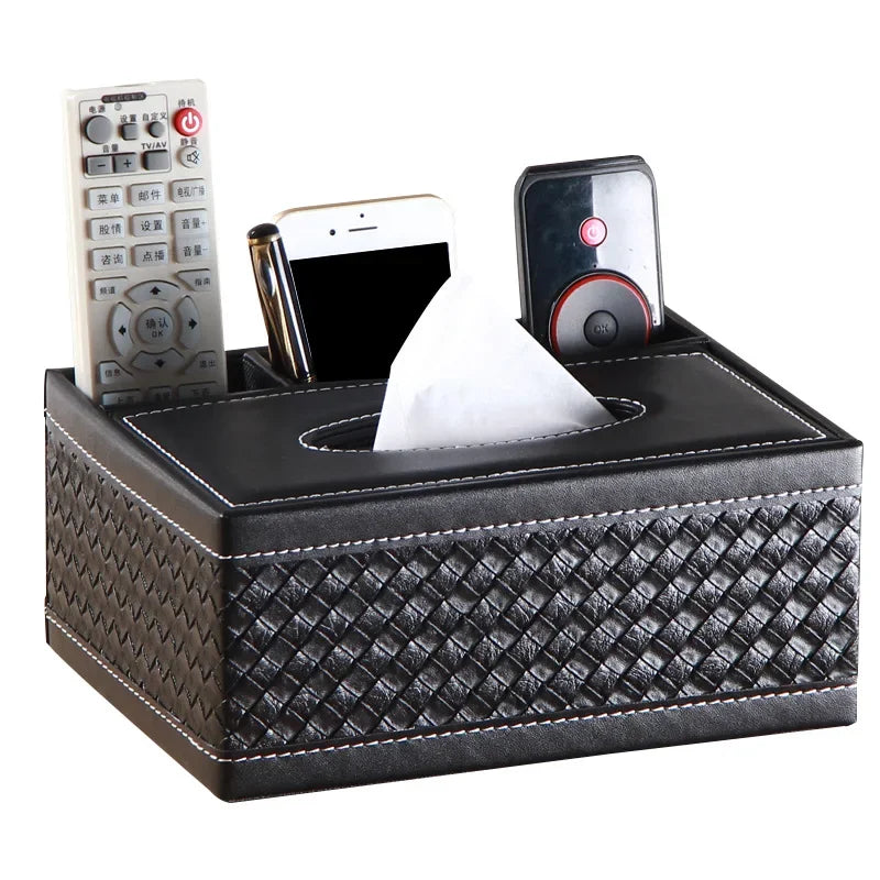 Sleeksuite Handcrafted Multifunctional Desk Organizer Tissue Box-Elegance Meets Utility
