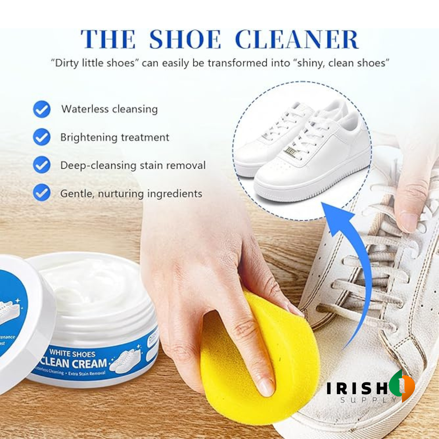 SOLEBRIGHT Deep Stain White Shoe Cleaner (160g)