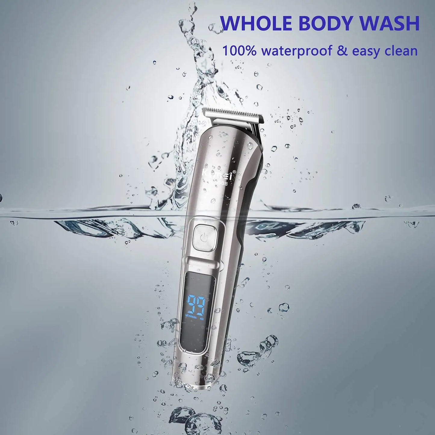 11-in-1 Completely Waterproof Kemeihär® Hair, Body, & Beard - Hair Trimmer, Clipper, & Shaver by JesseVance Solingen & Nuremberg: Crafted to Outperform 99.99% of Trimmers on Planet Earth