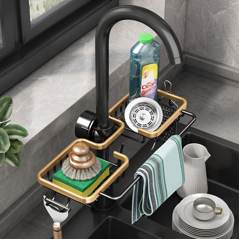 AlumGold Sink Organizer