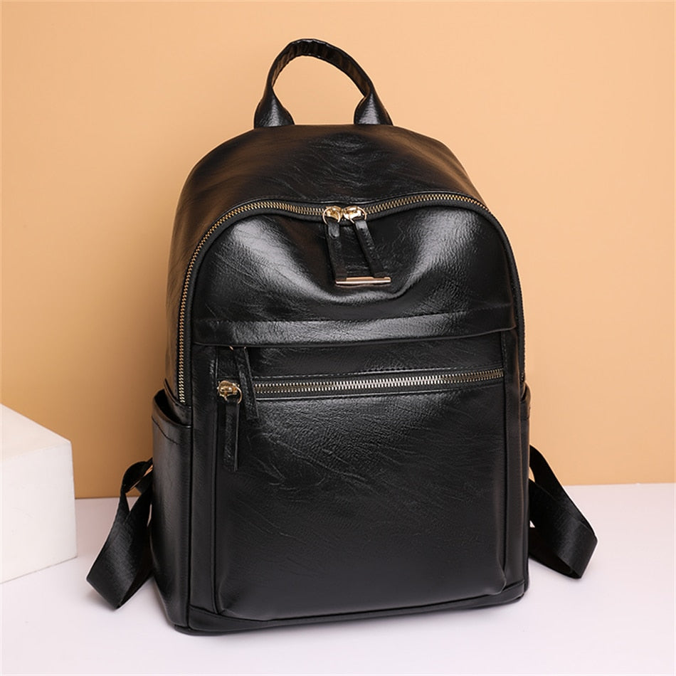 Soft Leather Backpack