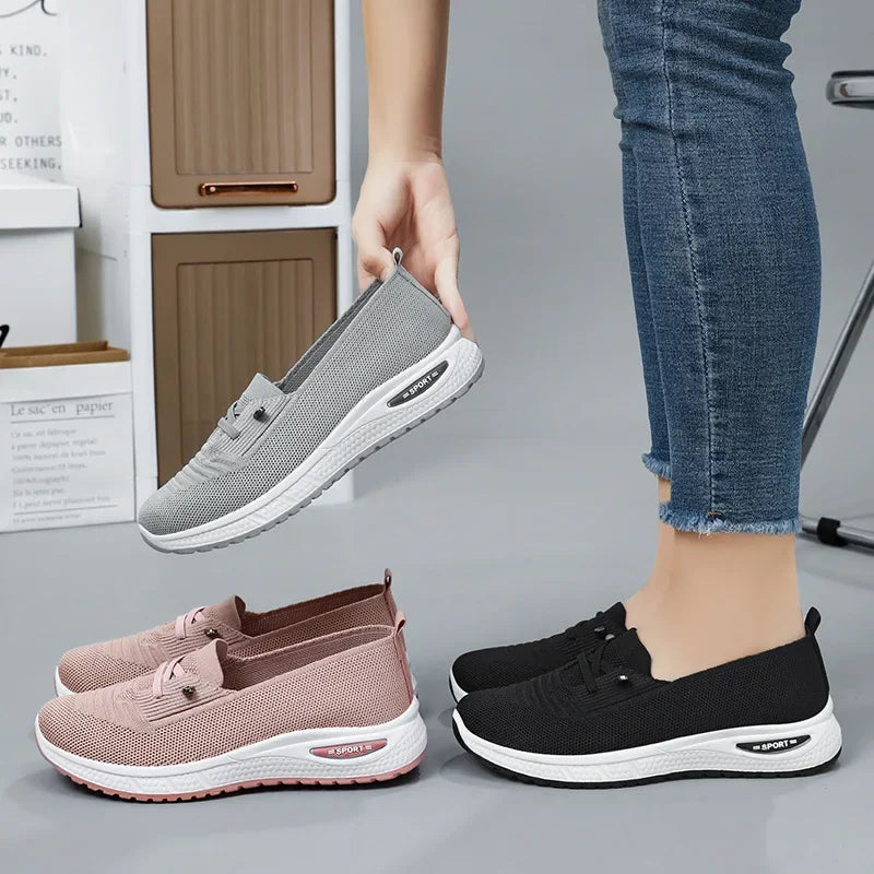 Naliya - Scarpe Da Ginnastica Scivolare Su Lavorate a Maglia