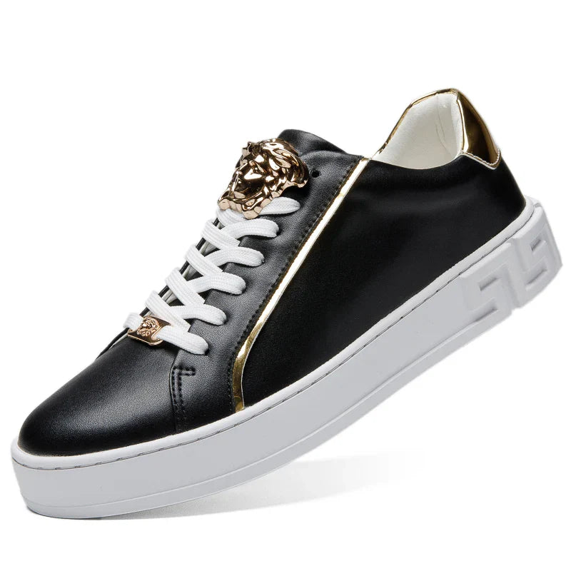 Spring Little White Shoes Men's Board Shoes Casual Leather Shoes Genuine Leather Men's Shoes British Fashion Brand Shoes