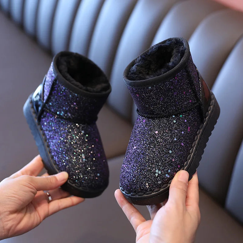 Soreli børnestøvler med glitterdetaljer