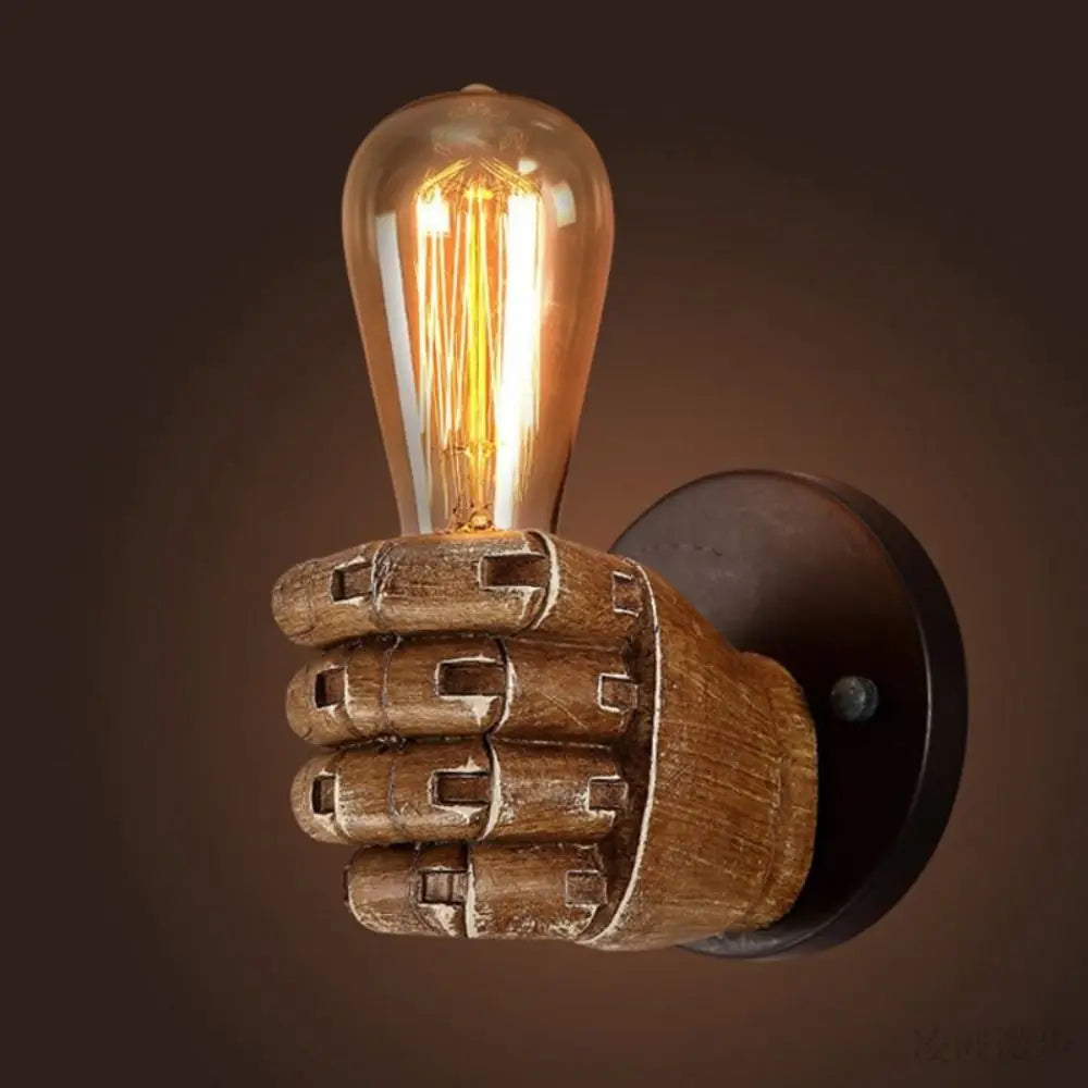 Handella® Retro Robotic Fist Inspired Light Bulb Holder