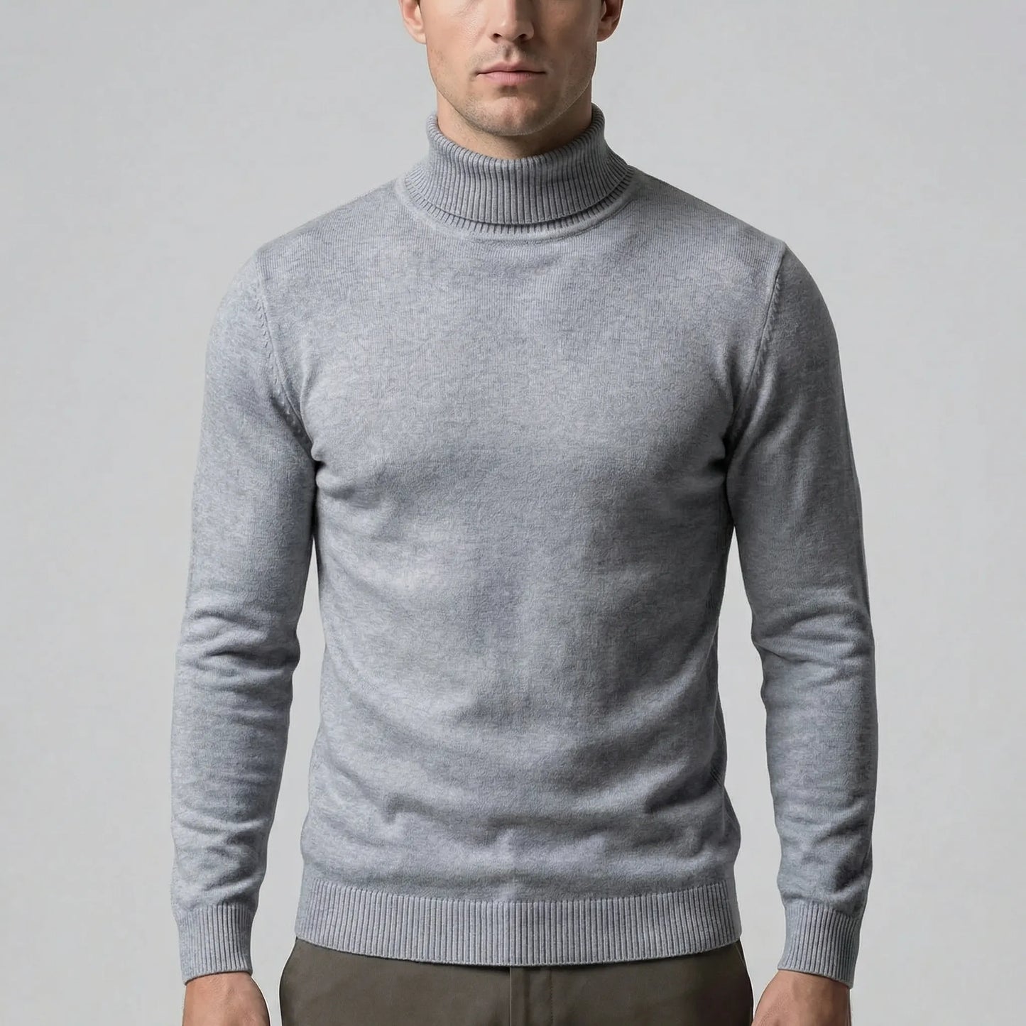 Schmal Geschnittener Rollkragenpullover Für Herren - Dario