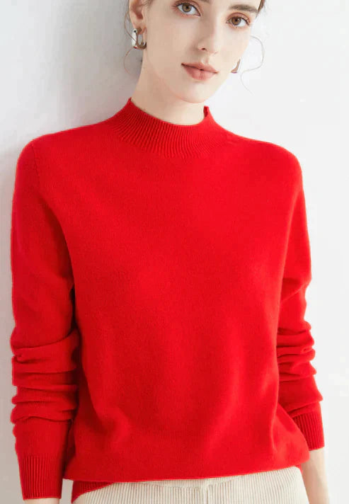 Women’s Casual Knit Sweater for Autumn and Winter Warm Stylish Jumper for Everyday Wear