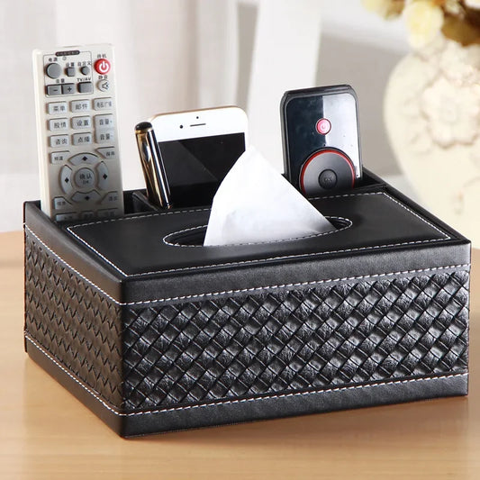 Sleeksuite Handcrafted Multifunctional Desk Organizer Tissue Box-Elegance Meets Utility