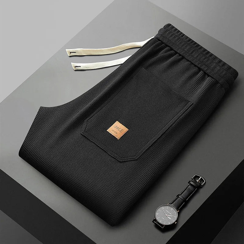 New Spring Summer Men Cotton Jogger Pants Harajuku Cargo Elastic Waist Male Baggy Trouser Casual Harem Korean Hip Hop Sweatpants