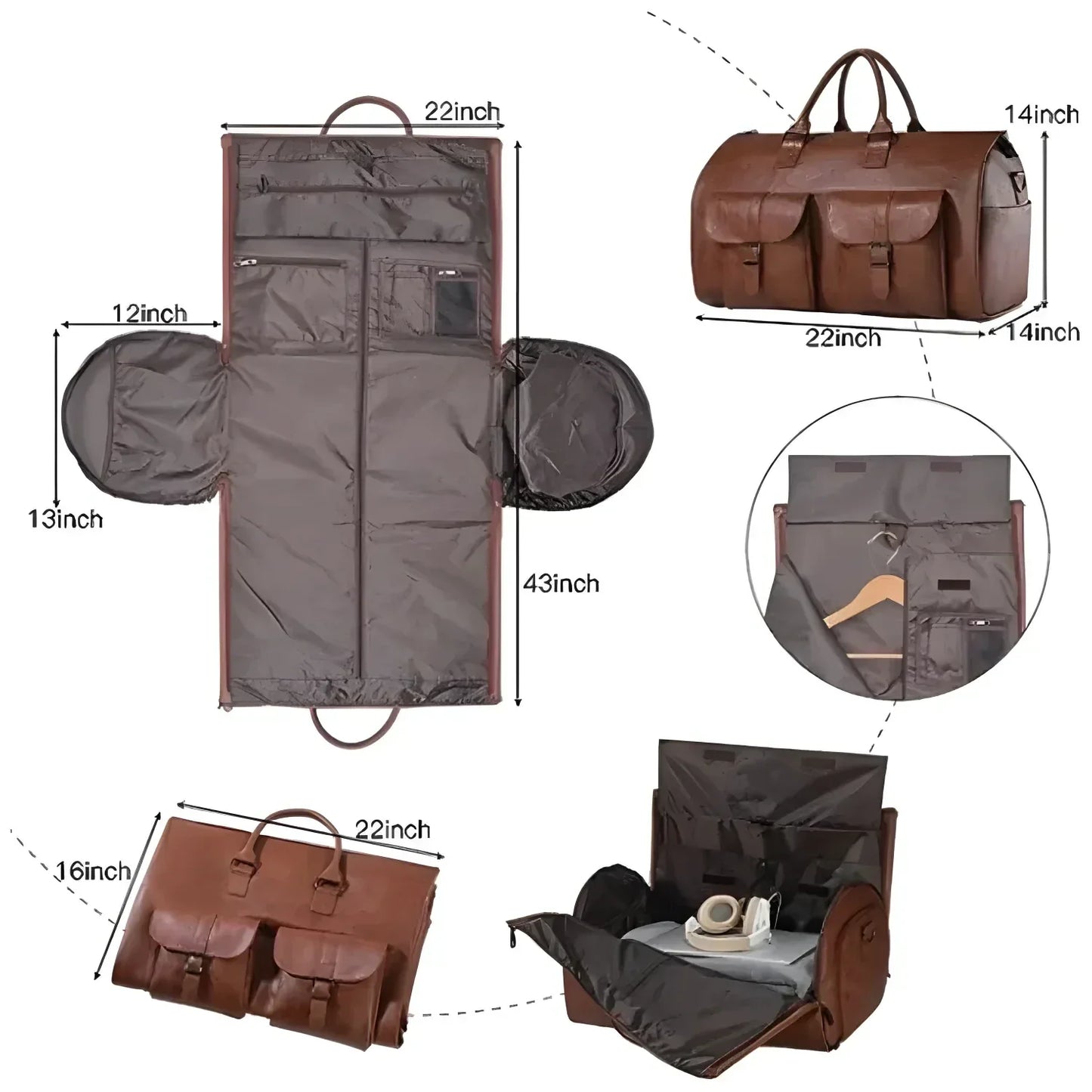 Vistara by skörten Sweden: The Traveller's Choice - Nordic Flight Bag with Shoe Compartment