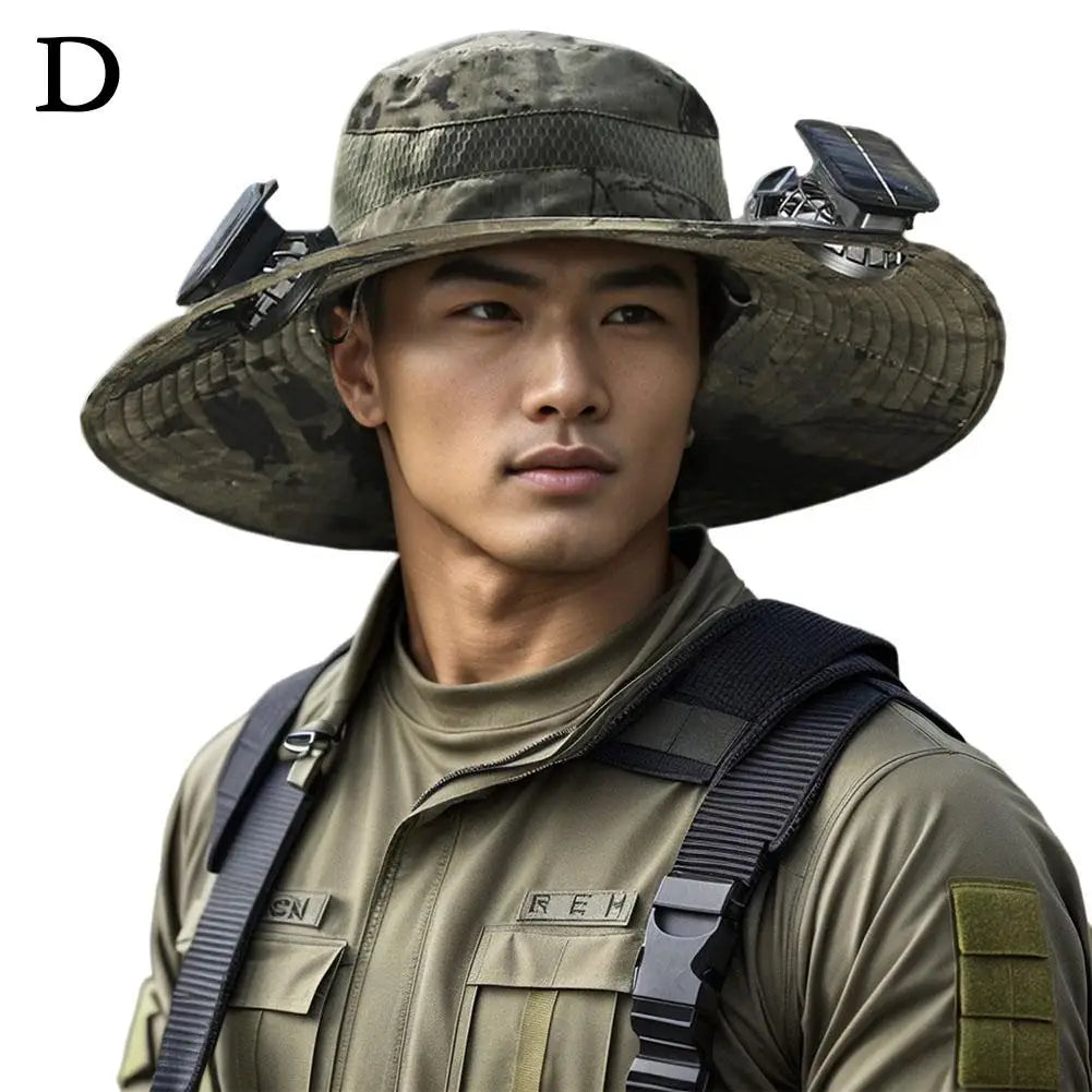 Solbreeze: The Only Chargeable Solar-Powered Cooling, Shade-Giving, Quick-Dry Unisex Hat with High Performance Fans