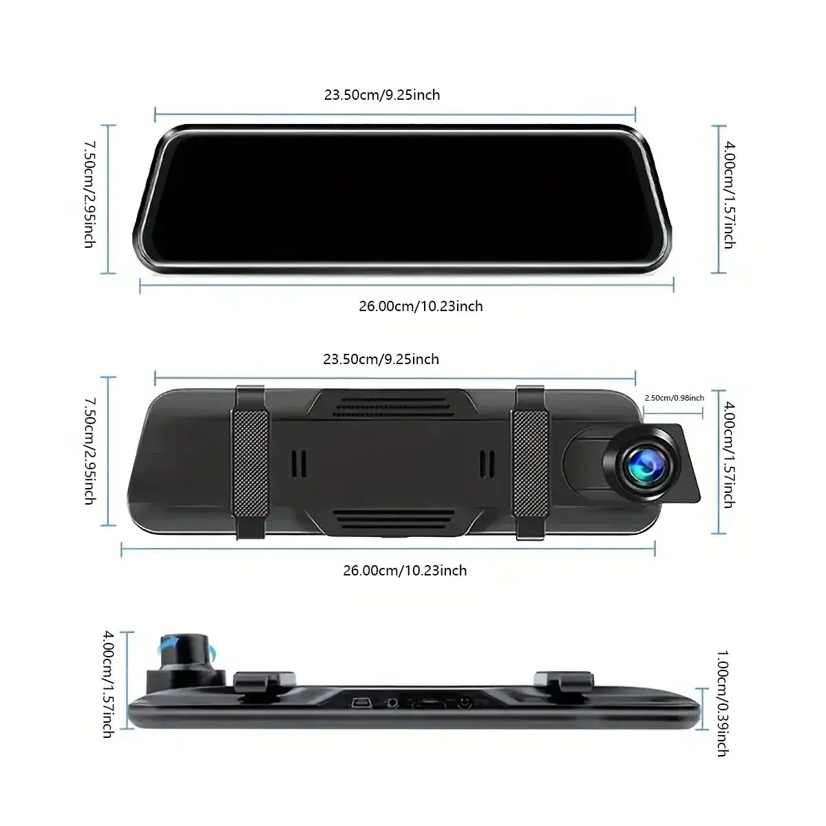 DualSight® Pro by JV Auto – Dash Cam & Touch Screen Infotainment System | 4K UHD Front & 1080P Rear Cameras | Wireless & Wired – CarPlay & Android Auto Compatible