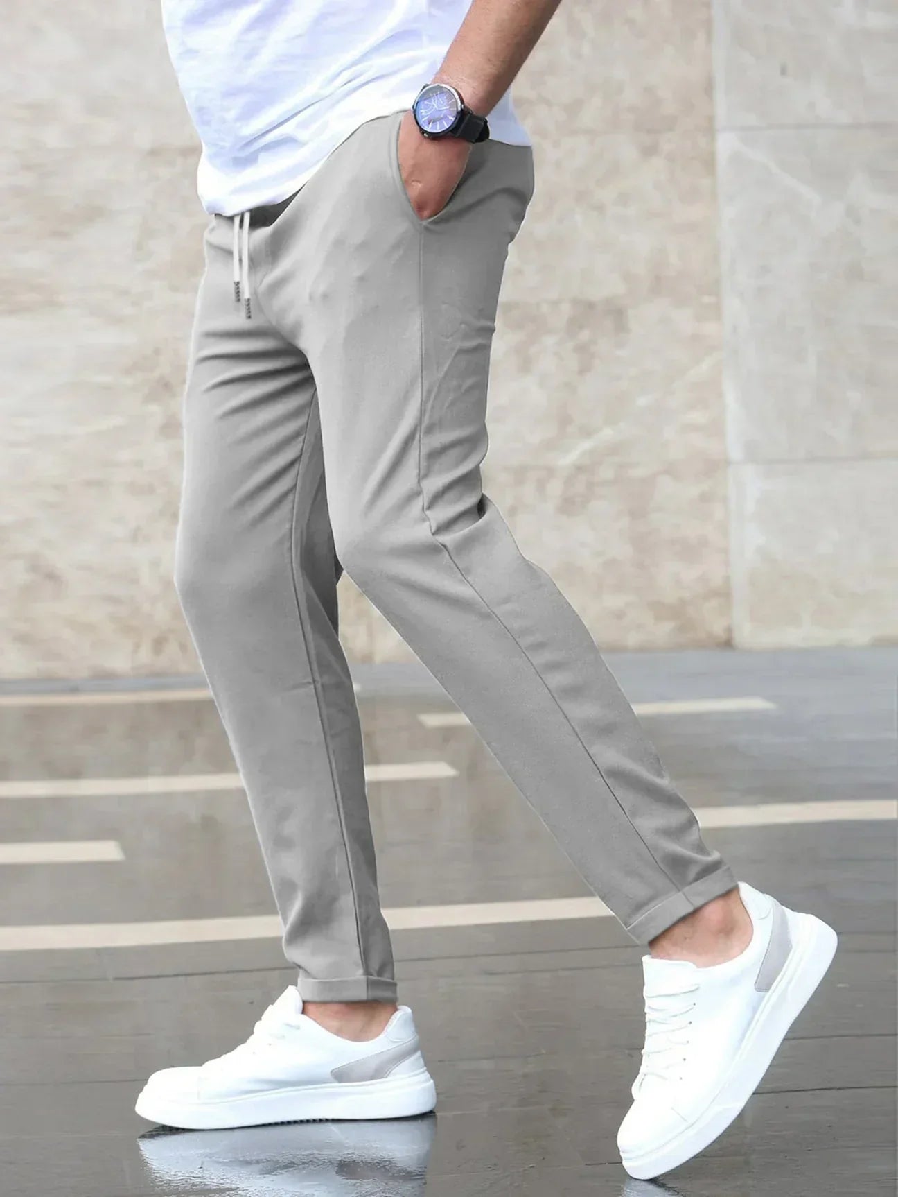 Slim-Fit Stretch-Freizeithose für Herren 6