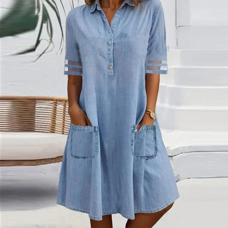 Elira | Denim Shirt Dress