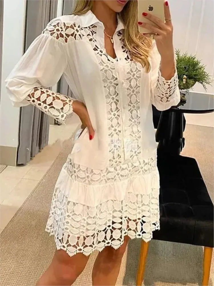 Mini-robe Marilou manches longues coupe flatteuse