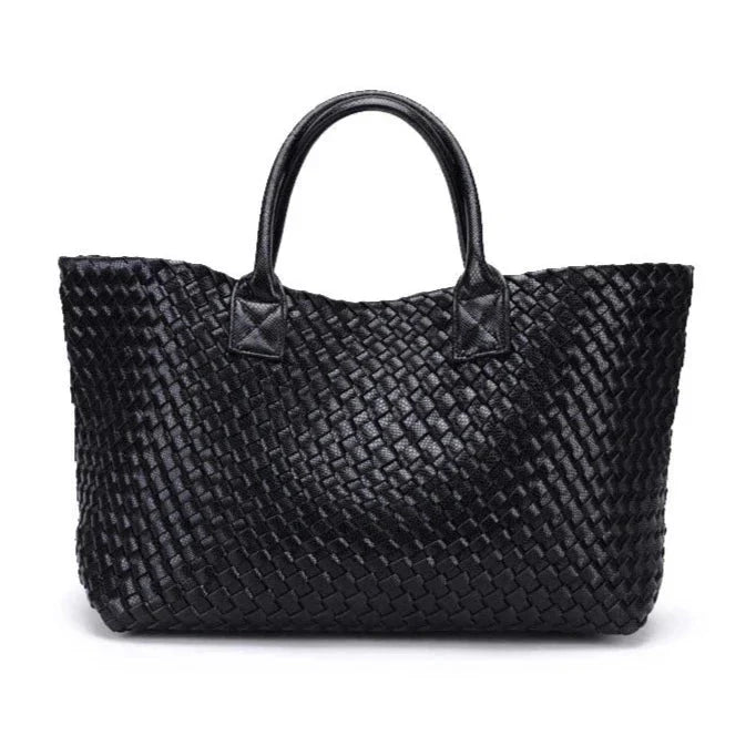 Tezza | Stylische Einkaufstasche mit Serpentinendruck