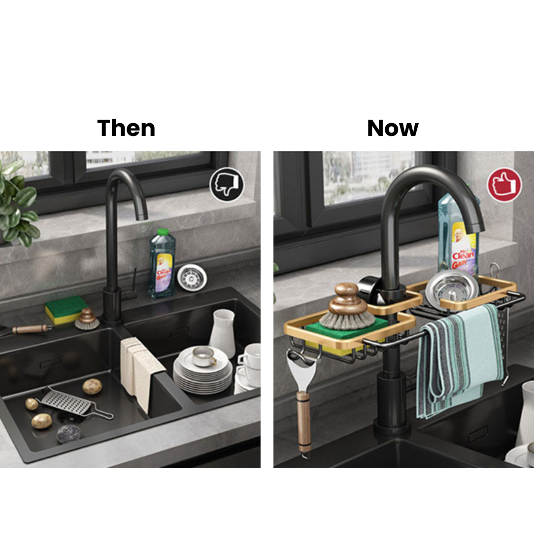 AlumGold Sink Organizer