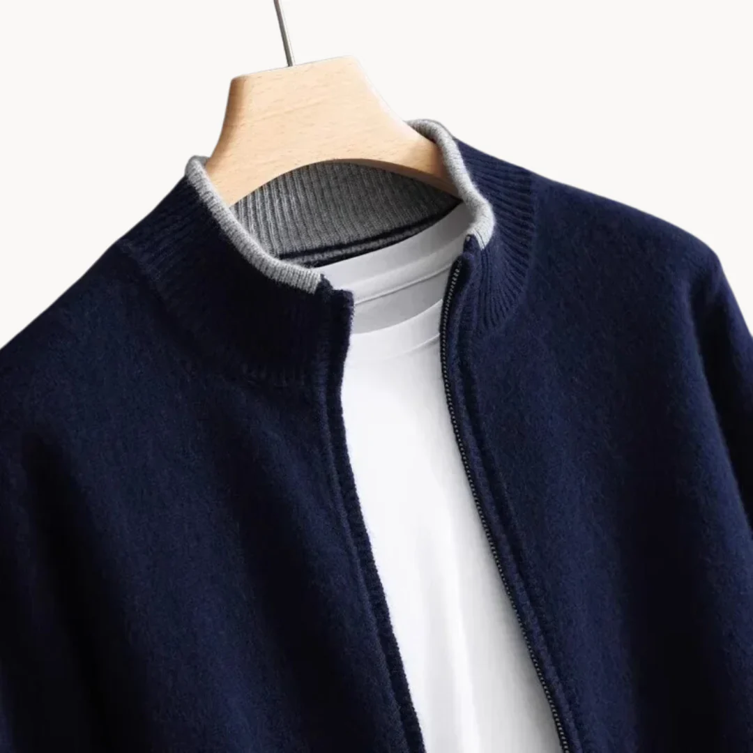Cardigan classique en laine pour hommes