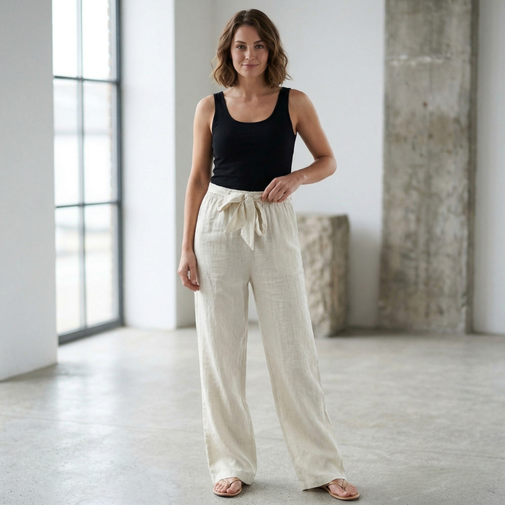 Women's Summer Linen Pants | Elegant Comfort | Light, Breathable