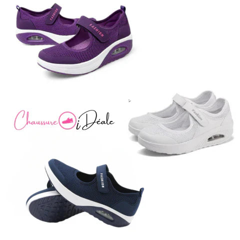 Chaussures Velcro confortables et antidérapantes pour femmes