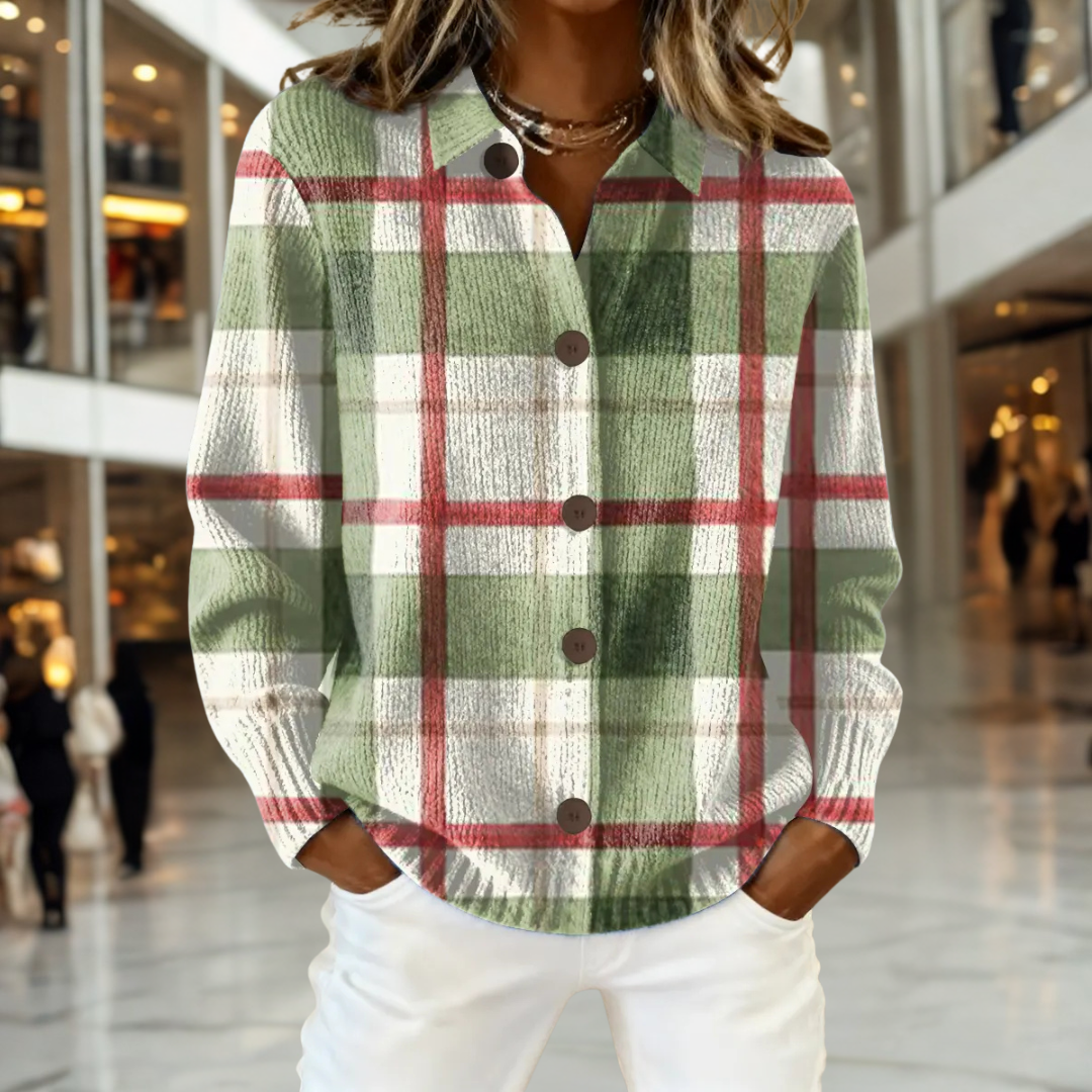 Ursula™ | Vintage Tartan Cardigan