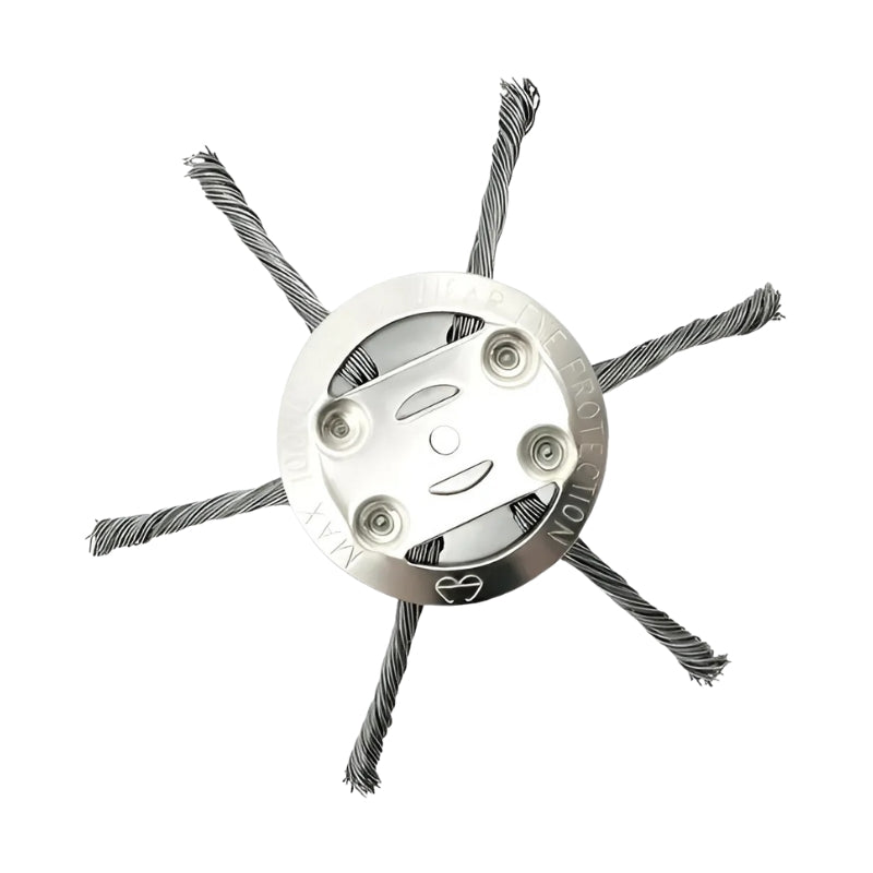 Durable Steel Wire Grass Trimmer Head – Heavy-Duty Universal Fit for Precise Lawn Edge Cutting (Ø100 mm)