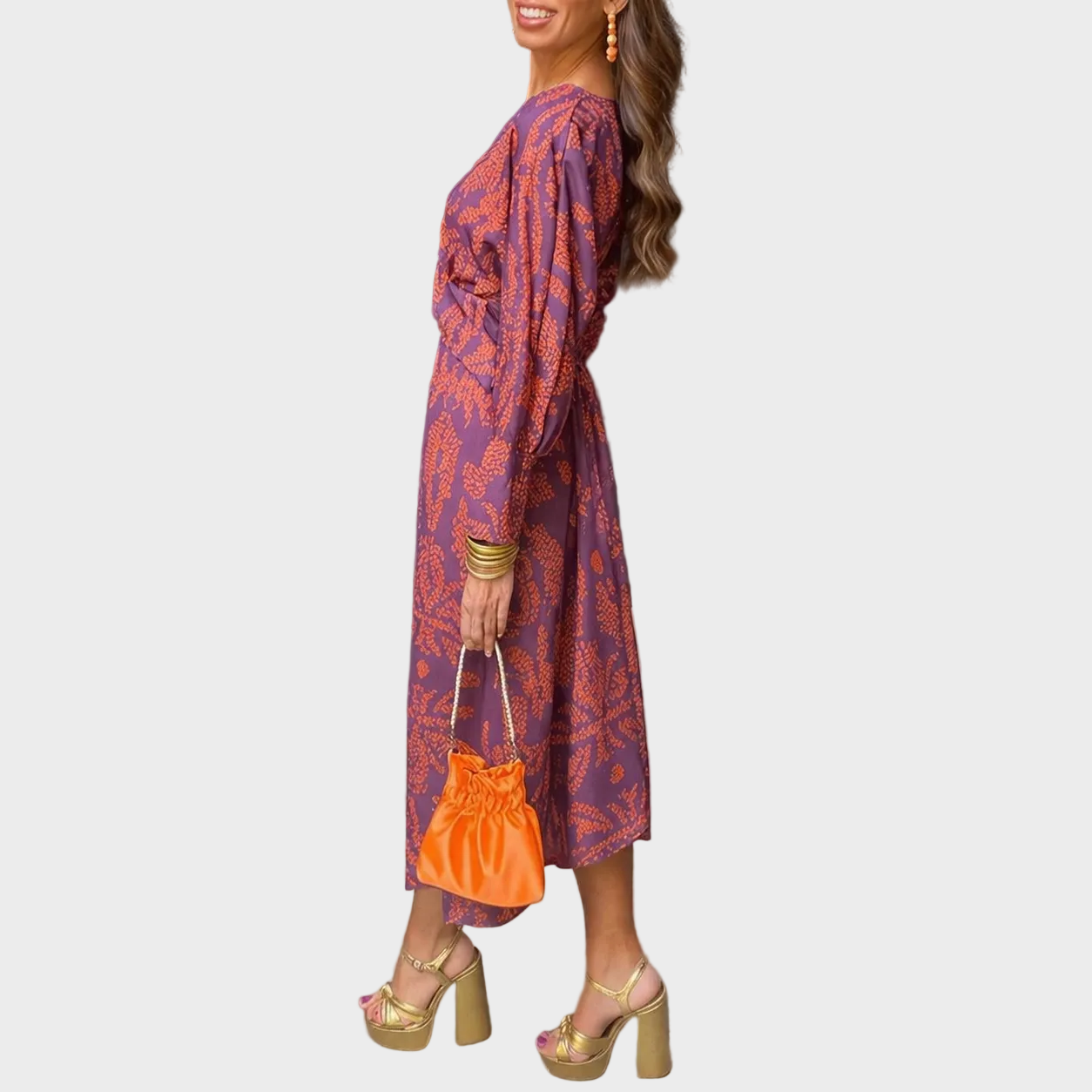 Valeria - Vestido Midi Con Escote en V