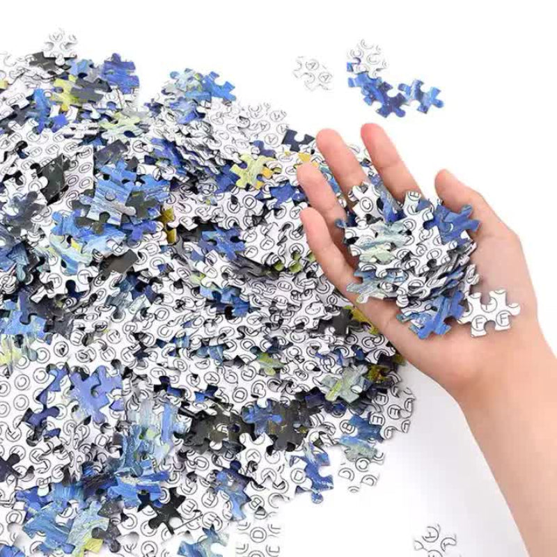 Elosung (2 Pcs) 1000 Piece Cherry Blossoms Jigsaw Puzzle High Difficulty Stress Relief Toy