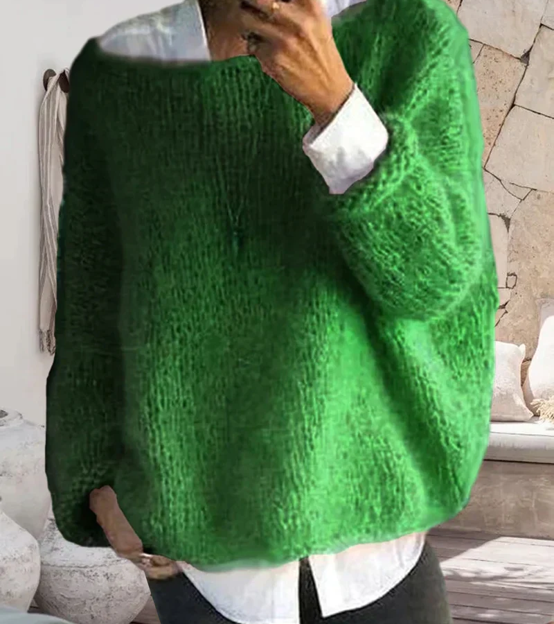 Damen Oversize Strickpullover – Kuschelig, Modern & Zeitlos