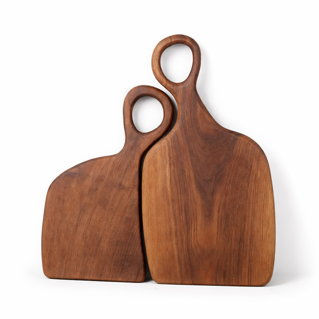 Caldrino – Walnoot Houten Snijplanken Set Van 2