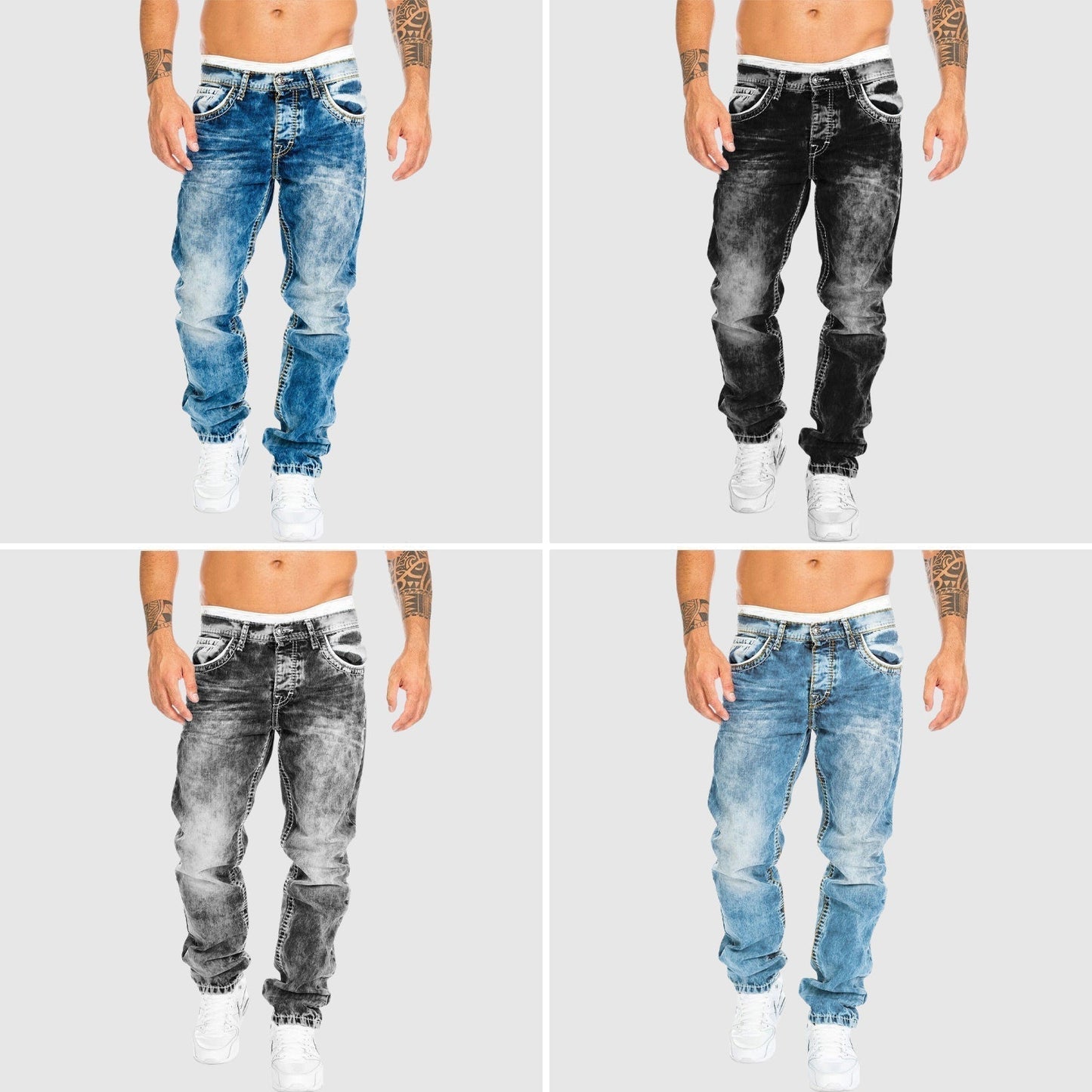 Liam | Vintage Fade Relaxed Fit Denim Jeans
