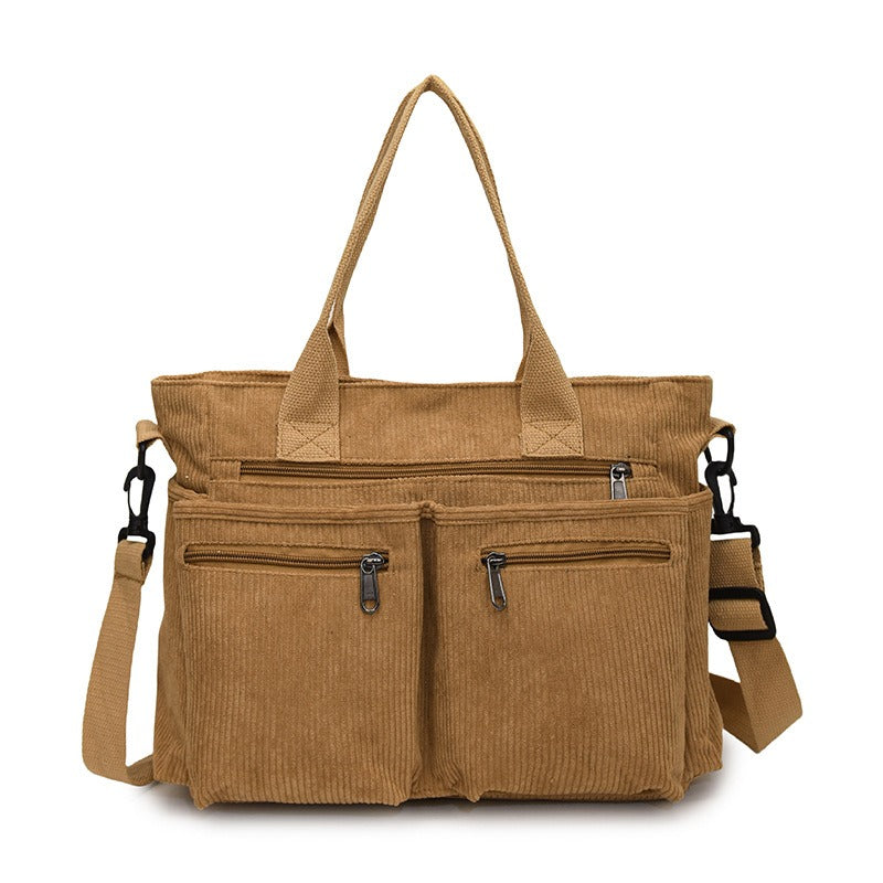 Urban Cord Tote | Schultertasche