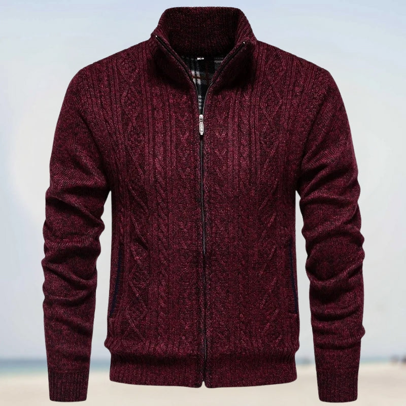 Astral – Uovertruffen Cashmere Strik med Lynlås